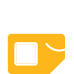 Redundant SIM slots icon for multi-carrier connectivity